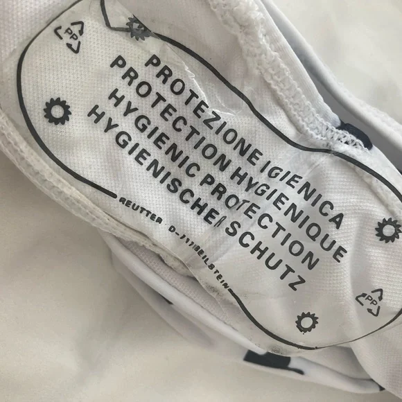 Cute women’s Black and white Heart print one piece monkini swimsuit Large L - Picture 5 of 9